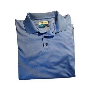 Magellan Fish Gear Polo Shirt Mens Small Blue Excellent Classic Fit Short Sleeve